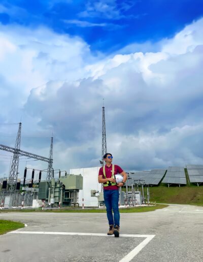 Site inspection and operational visit at TNB Bukit Selambau Solar Farm.